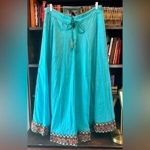 Handmade Turquoise Ball Gown Skirt | Lined